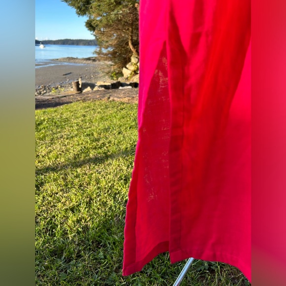 80.LAKE Women’s V-Neck Long Cotton Dress. Size :L - Picture 7 of 16